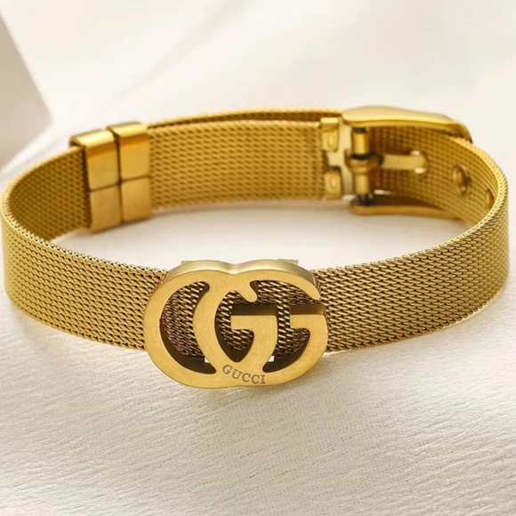 GUCCI Stainless Steel Luxury Designer Bracelet - Picture 1 of 5
